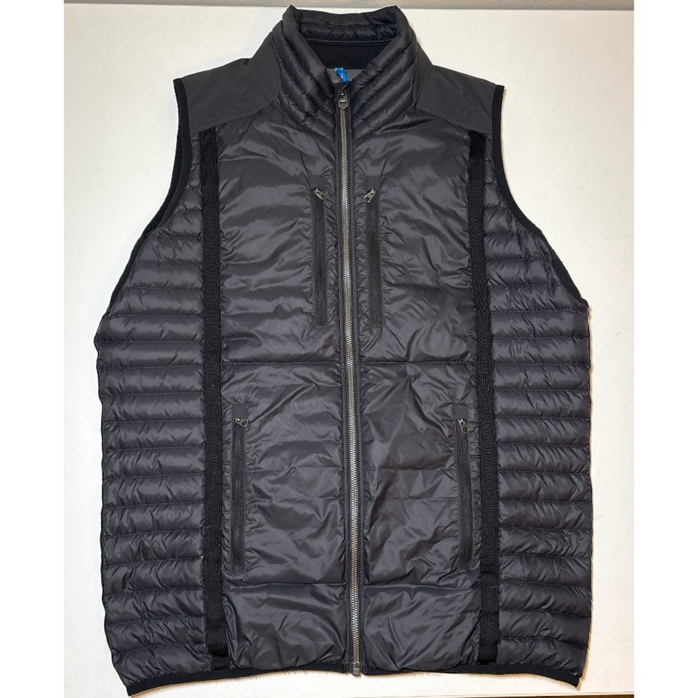 Kuhl Men's Goose Down Medium Gray Lightweight Full Zip Hiking Vest